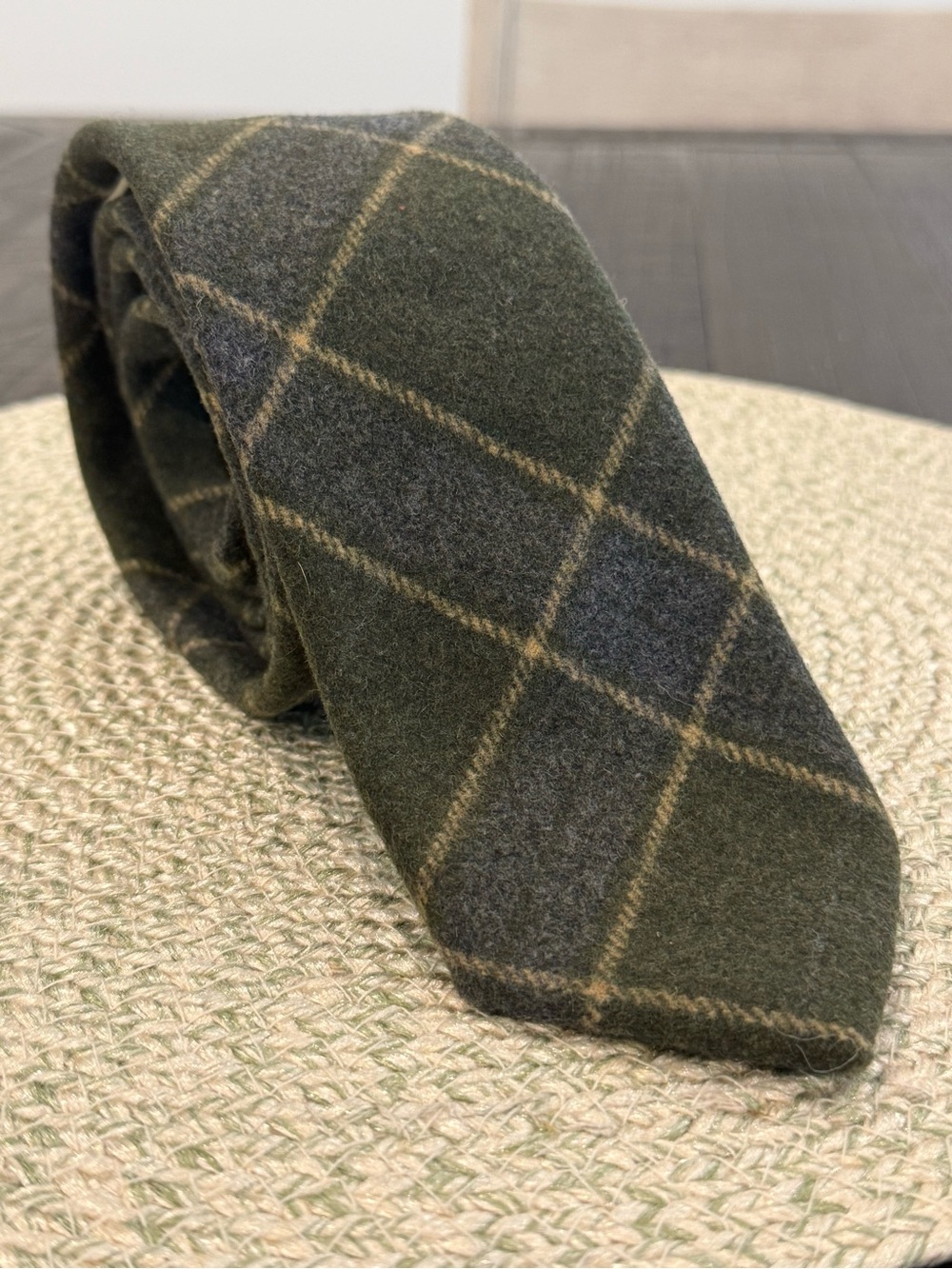 Official The Quiet Man Collection Green Plaid Wool NeckTie Tartan John Wayne